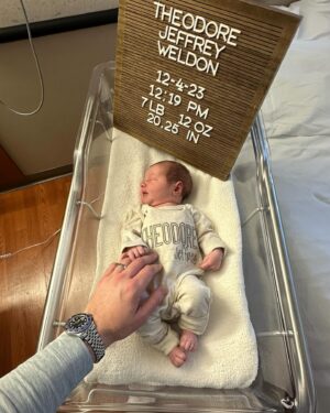 Jeff Weldon Instagram - Theodore Jeffrey Weldon blessed the world with his grand appearance on 12:19PM 12/4/23– weighing in at a healthy 7lbs 12oz and measuring 20.25in. 

The Weldon Family becomes four! We cannot be more thrilled for the addition of baby Theo and this next adventure together as a family. The Weldon boys are taking over this house! I’m beyond grateful that Danielle and Theo are both healthy and home. Theo was eager to enter into the world— seriously eager— 2 pushes and this guy was here and ready to party! Thank you to our physician and all the wonderful nurses and staff at Methodist Hospital San Antonio. We welcome and present to our family and friends, our son, Theodore Jeffrey Weldon 💙