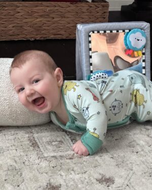Jeff Weldon Instagram - It’s not often I get cuddles from my sweet Theodore! Soaking it all in while Winston’s unaware of what’s going on and Theosaurus is in a Dada cuddles mood 💙🦕