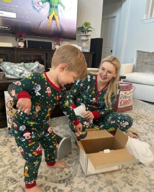 Jeff Weldon Instagram - Merry Christmas 🎄🎁 Christmas at the Weldon household was a bit chaotic this year. First time navigating having a newborn and a toddler— phew that was quite the feat. We did somehow manage to capture a few photos for memories— albeit, they weren’t the best BUT, hey, we did at least get a few! We traveled to Houston for Christmas Eve with Gracie, Grandma, and Danielle’s side of the family— Christmas Eve was awesome and Winston had a blast opening all of his gifts from Gracie and the family— he even helped clean up and put the torn wrappings in the trash—Our BIG Helper! We then embarked back to New Braunfels so that we could have Christmas morning at our home followed by Christmas Dinner prepared by “Chef Jeff” with the company of my parents— surprisingly, Winston sat in Grandpas lap and didn’t squirm around like usual (he usually will only chill with my Mom— who is now “Nana” I guess that’s easier for Winston to refer to her as— just found that out today 🤷🏻‍♂️). All in all, it was really nice having a quiet Christmas morning and Winston absolutely LOVED his gifts but especially his Micky Mouse that songs and dances to the “Hot Dog” song (his little face showed so much excitement and love when he opened it)— this was definitely my favorite moment from the last couple of days. Theo can be seen just chilling and relaxing— truly just glad to be a part of the crew lol! I digress— Merry Christmas 2023 from the Weldon Family to yours!