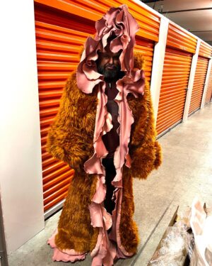 Jeffery Roberson Instagram - My dear @gonzalo.personal.trainer modeling my “Big Opening” coat made by @electrajimbuff #storagewars