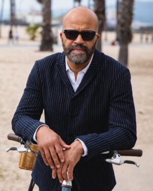 Jeffrey Wright Instagram - Pretending to ride to the Indie Spirit Awards (which I did, last time I attended.)

📸 @alexshibutani (@shotsbyshibs)

Stylistics:
@mrmontyjackson
@kristenebmakeup 

Skin & shades: @johnvarvatos 
Kicks: @paulsmithdesign 
Time: @omega
Bike: @shuttersca 

Sleep: Fake
