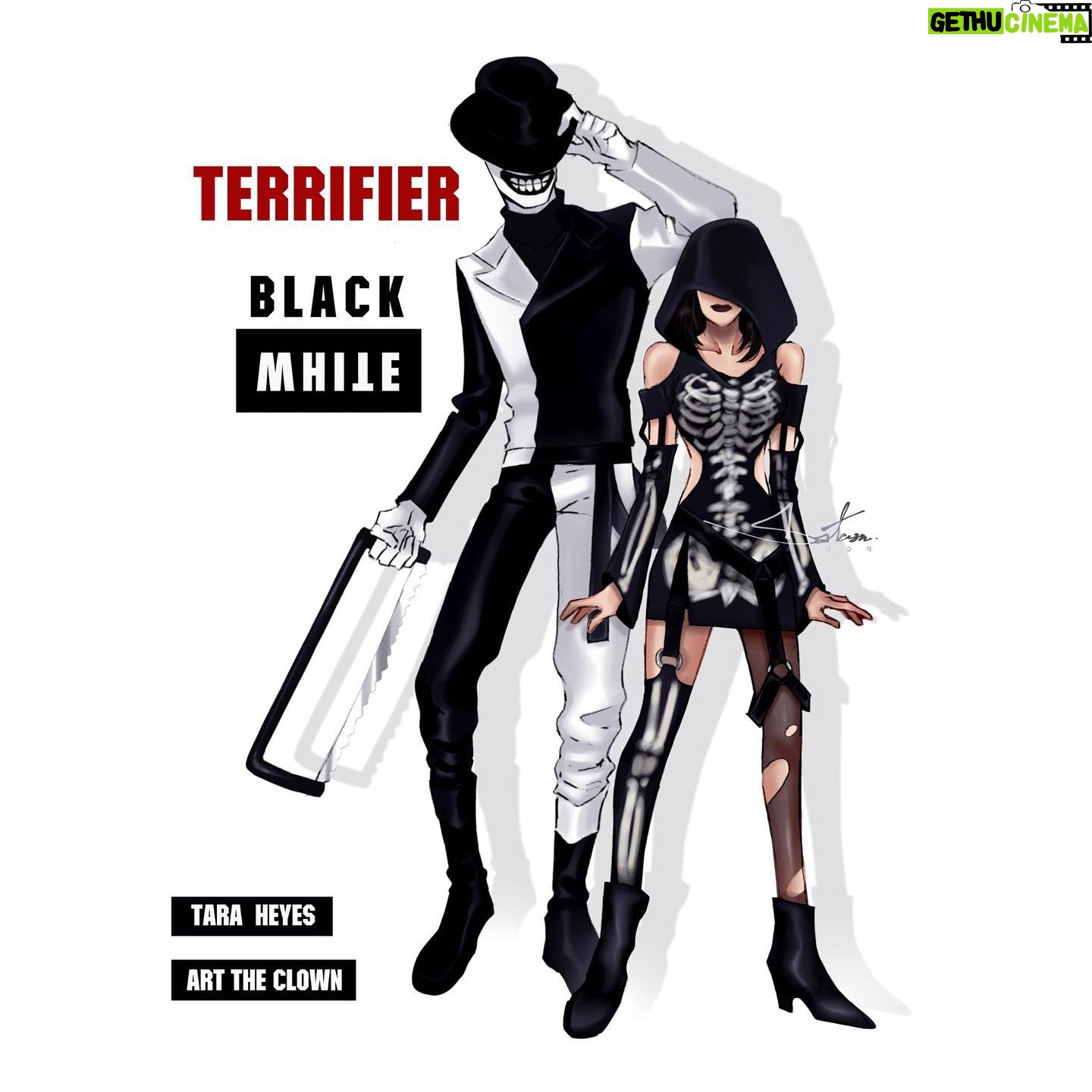 Jenna Kanell - 5.2K Likes - With another collection of epic fan art, I formally invite you to join me this Saturday night on @crazytrainradio for a virtual watch along of #TERRIFIER, where a portion of their proceeds benefit families impacted by the Uvalde massacre.