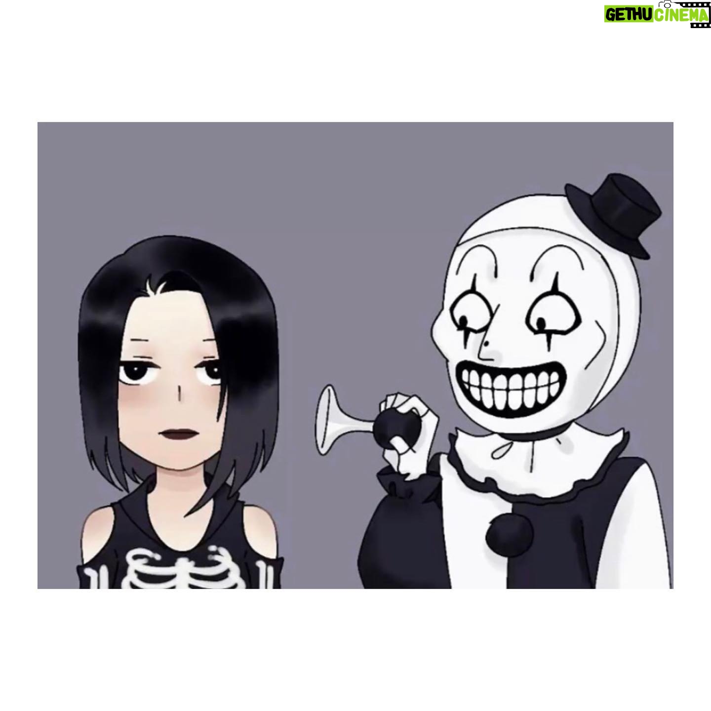 Jenna Kanell - 5.2K Likes - With another collection of epic fan art, I formally invite you to join me this Saturday night on @crazytrainradio for a virtual watch along of #TERRIFIER, where a portion of their proceeds benefit families impacted by the Uvalde massacre.