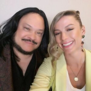 Jenna Saras Instagram - Adrian Martinez as King Arthur( Charlie )& Georgia Winters 
Onset of Singleholic 
Loved working with the talented hilarious
 @tasteofadrian ❤

On Netflix now.

#setlife #onset #romcom #romanticcomedy #film