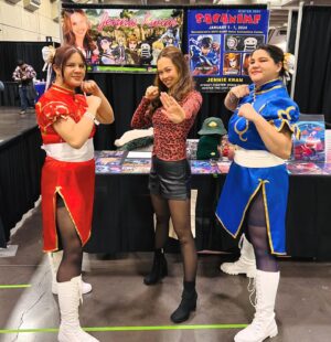 Jennie Kwan Instagram - A huge thank you to @sacanimeofficial for having me for yet another spectacular weekend!  It was a treat to see so many familiar faces, chat with those of you who weren’t able to meet me last year but came through this time around, and meet new friends.  Especially all my Chun-li’s!! All your energy helped to make the start of the year a blast! 
.
.
.
#voiceactor #vo #sacanime #animecon #animeconvention #avatarthelastairbender #suki #streetfighter #streetfighter6 #chunli #chunlicosplayer #fightinggames #fightinggamecommunity #meetandgreet #autographsigning