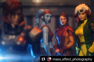 Jennifer Hale Instagram - very cool

#Repost @mass_effect_photography 
・・・
“Is it me, or did that lady sound awful familiar?”

This one is for the queen of the VOs @jhalegram 

#masseffect #starwars #xmen #commandershepard #rogue #bastilashan #jenniferhale #voiceoverartist #toyphotography #toypics #actionfigurephotography