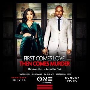 Jennifer Sears Instagram - July is coming in hot… and the suspense is real!🔥 You DEFINITELY don’t wanna miss the cinematic thriller FIRST COMES LOVE, THEN COMES MURDER starring moi, @guyviaud.joseph, @rayanlawrence, and  @leslieblackacts PREMIERING on July 16th at 9pm ET on @tvonetv!🙌🏾

HUGE thanks to director extraordinaire @mrbobbyyan, casting director @gpierre722, writer @michellemckissic, @go4gold, @keithnealconnected, @erictswirl and the whole @swirlfilmsig fam, @jsn.ryn and @tvonetv, and the OUTSTANDING cast and crew! Y’all… we truly did something magical!✨

#firstcomeslovethencomesmurder #tvone #thesuspenseisreal #leadrole #leadinglady 
•
Repost from @tvonetv
•
What happens when a devoted wife has a manipulative husband who hires a killer to assassinate her and their unborn child? Don't miss this thrilling tale of love, deceit, and survival! 

#FirstComesLoveThenComesMurder premieres Sunday, July 16th at 9p/8c on @tvonetv!