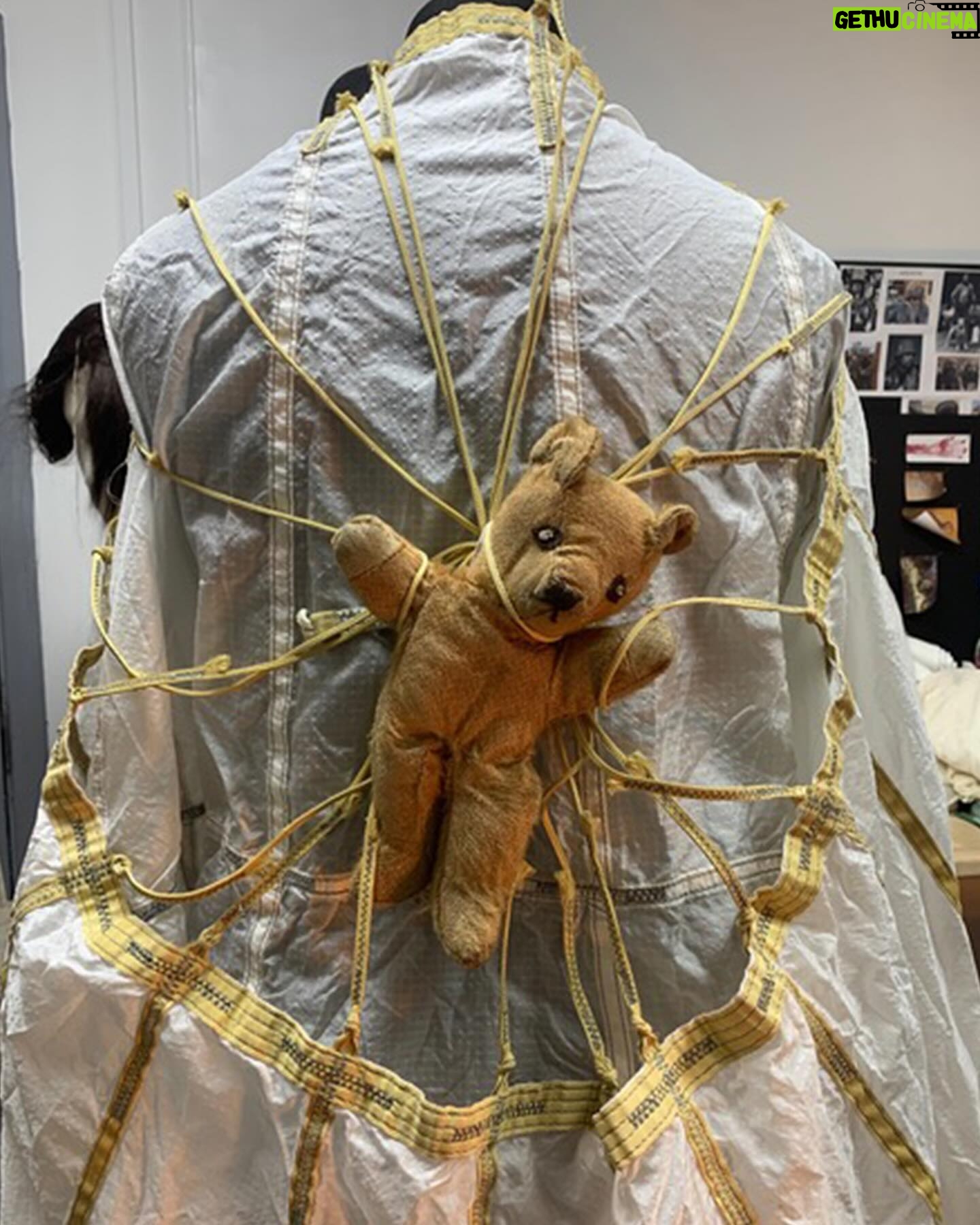 Jenny Beavan - 1.9K Likes - ‘Finding Dementus’
Furiosa’s Dementus was not an easy character to get a grip on, ie to understand where he came from and what formed him ... I found inspiration in despots, ‘gurus’ and showmen - with elements of all appearing in the final costume.
His costumes were born in our tiny studio in Peckham, using motorbike gear, parachutes and of course a teddy bear! We tried all sorts of paint techniques, dye for the parachute, as well as various draping looks - well aware this could be a nightmare on a motorbike …!
Later in Australia we were able to fit Chris Hemsworth and refine the whole look to suit everyone’s vision, with the final costume being a collaborative exercise as it should be on any film.
So here are some photos of the ideas on the stands, figuring it all out with Lauren Reyhani and Stephen Miles, fitting and working with Dan Blacklock, Chris’s Key Costumer in Sydney, before shooting in Broken Hill.
It was a journey, but a wonderful journey to make with Chris and George.
@madmaxsaga
@chrishemsworth
@lauren_reyhani_costume
@danblacklock08
@jasinboland