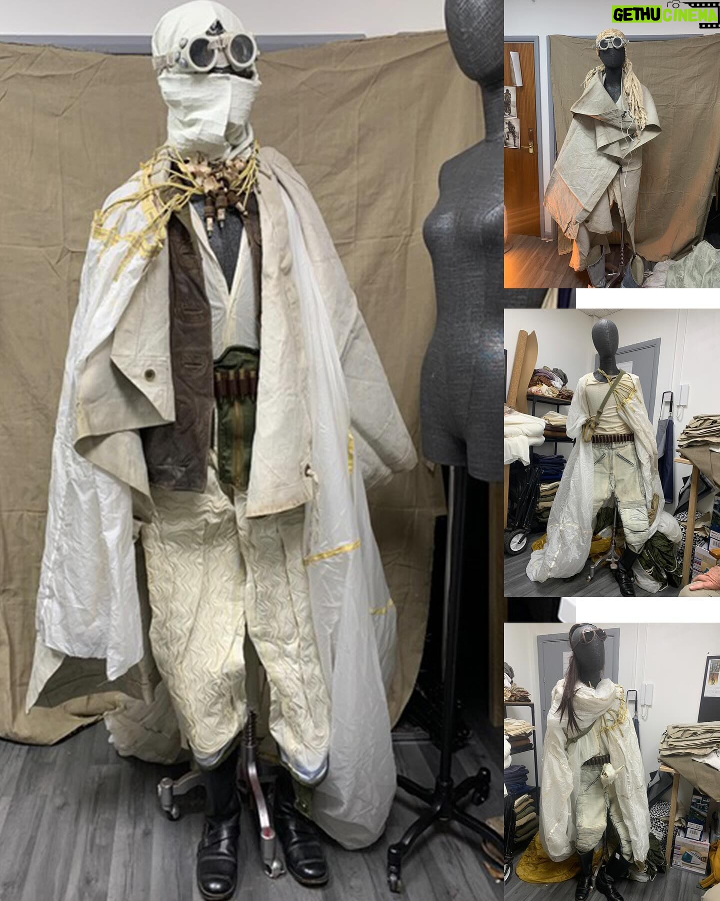 Jenny Beavan - 1.9K Likes - ‘Finding Dementus’
Furiosa’s Dementus was not an easy character to get a grip on, ie to understand where he came from and what formed him ... I found inspiration in despots, ‘gurus’ and showmen - with elements of all appearing in the final costume.
His costumes were born in our tiny studio in Peckham, using motorbike gear, parachutes and of course a teddy bear! We tried all sorts of paint techniques, dye for the parachute, as well as various draping looks - well aware this could be a nightmare on a motorbike …!
Later in Australia we were able to fit Chris Hemsworth and refine the whole look to suit everyone’s vision, with the final costume being a collaborative exercise as it should be on any film.
So here are some photos of the ideas on the stands, figuring it all out with Lauren Reyhani and Stephen Miles, fitting and working with Dan Blacklock, Chris’s Key Costumer in Sydney, before shooting in Broken Hill.
It was a journey, but a wonderful journey to make with Chris and George.
@madmaxsaga
@chrishemsworth
@lauren_reyhani_costume
@danblacklock08
@jasinboland