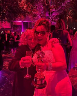 Jenny Beavan Instagram - At the Vanity Fair party with wonderful Ruth Carter! She gave me my Oscar last year and I am only sorry I couldn’t present hers this year!!

One of the highlights for me this year was meeting all my fellow nominees. What a group of incredible costume designers and women!