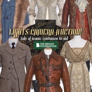 Jenny Beavan Instagram - 5th March 2024 18:00 GMT 1/BST
LIGHTS CAMERA AUCTION - LIVE COSPROP SALE
Kerry Taylor Auctions @kerrytaylorauctions 

I couldn’t be happier that some of the costumes I have created with John and Cosprop are going to help the AMAZING Bright Foundation. What a visionary John is and what he has done with that piece of land and buildings, not to mention the fun, creativity and hope given to so many children already. 

So these are some of the costumes I, or John and I designed, but there are lots more including the iconic ‘wet shirt’ designed by Dinah Collin, worn by Colin Firth in Pride & Prejudice. I can’t think of a better use for the clothes - so honoured, and honoured to be an Ambassador. John should be Lord Bright of Brightness in my opinion. 

(Costume notes in comment)