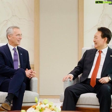 Jens Stoltenberg - 4K Likes - Heading home from an excellent visit to South Korea 🇰🇷 and Japan🇯🇵. We may be oceans apart, but our security is closely connected. NATO will continue to strengthen our partnership with both countries.