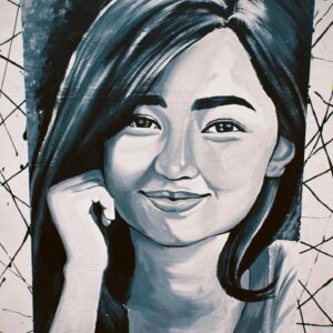 Jeremiah Lisbo Instagram - Happy Birthday Belinda! 🖤🤍
Art from #LICB 
#ForYourEyesOnly