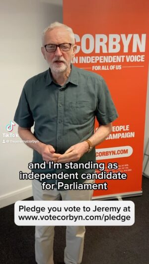 Jeremy Corbyn Instagram - I’m standing as an independent candidate in Islington North.

It has been an honour to campaign alongside you for equality, justice and peace.

With your support, that’s what I’ll continue to do.
