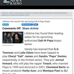 Jermel Howard Instagram - #newprojectalert :
 Sooo honored to play a legend of hip hop and my friend @triggertreach in an iconic biopic 🙏🏽🔥🔥.. @abcnewsradio @thats_mrs_butler_2_you thank you
#saltnpepa #jermelhoward #teach