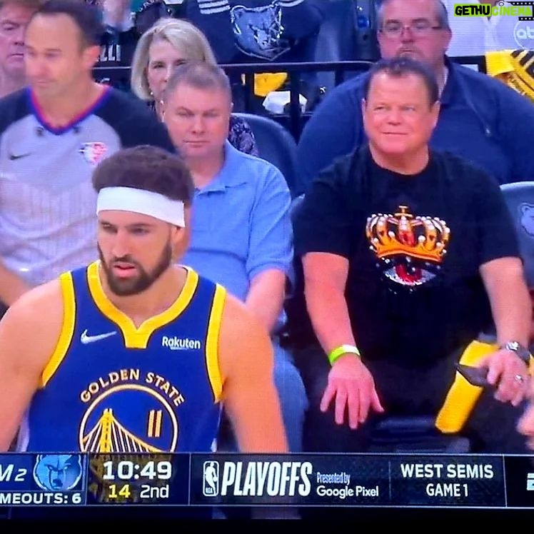 Jerry Lawler - 13.6K Likes - Best seat in the house for today's grizzlies Grizzlies and Warriors game