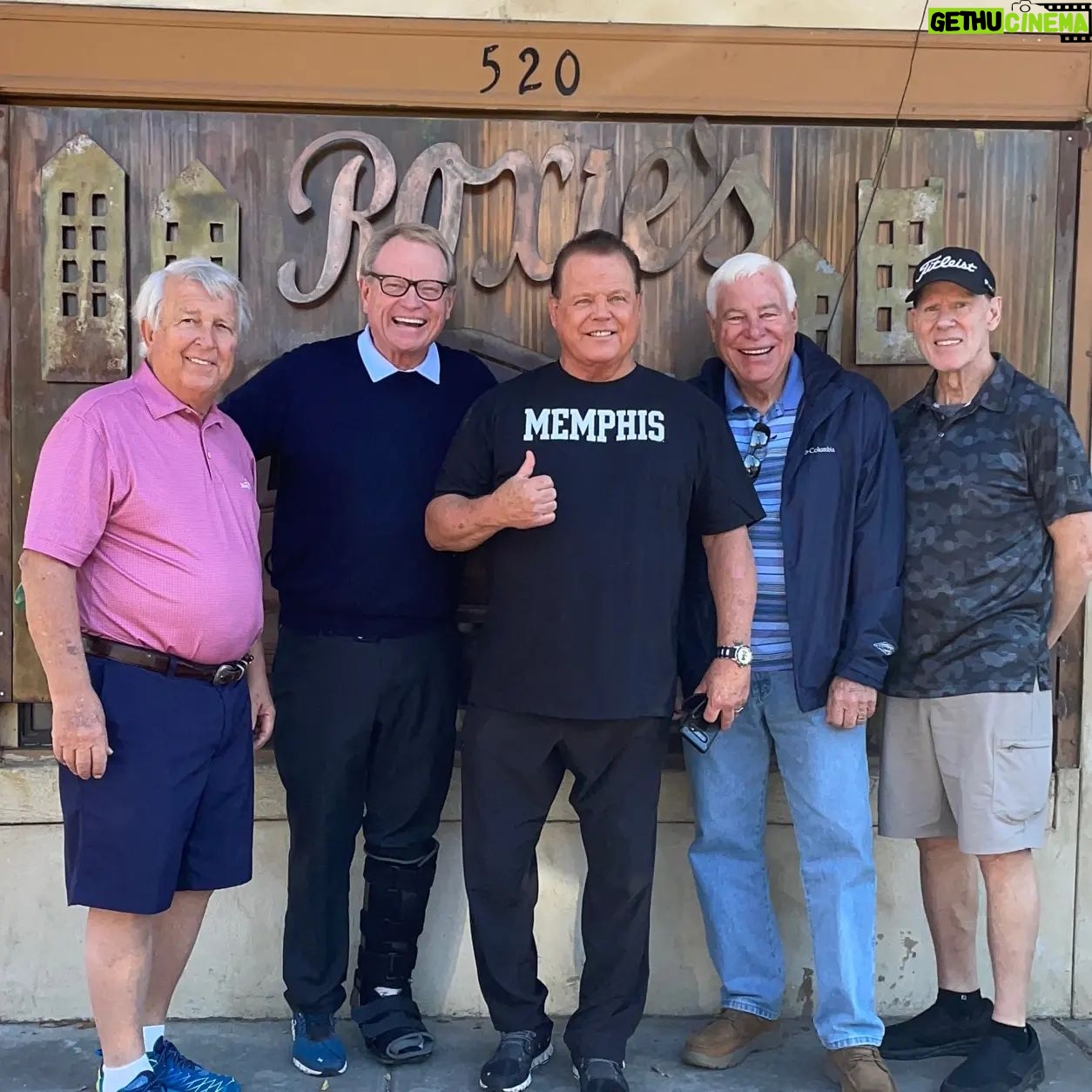 Jerry Lawler - 1.2K Likes - What a crew for lunch at Roxie's!
Don Deweese, Jack Sammons, me, Dave Brown, and Jerry Calhoun!!!