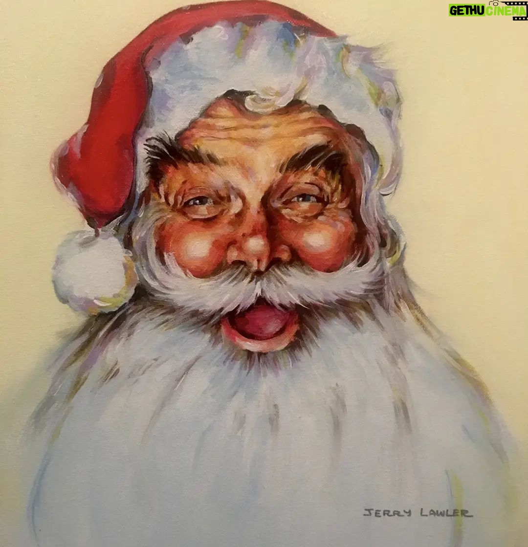 Jerry Lawler - 1.5K Likes - Santa Clause I painted in honor of Norman Rockwell