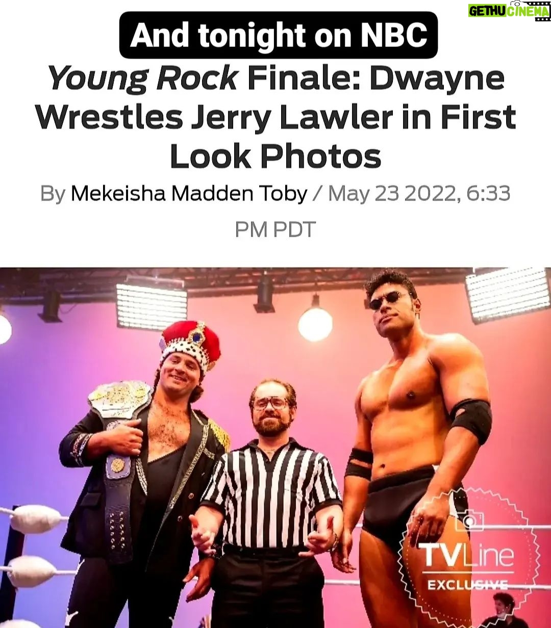 Jerry Lawler - 2.5K Likes - Tonight on Young Rock relive the memorable match between myself and @therock back in Memphis.
8pm / 7 central