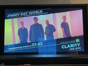 Jerry Trainor Instagram - Jimmy Eat World playing one of my favorite albums of all time, Clarity!!! They are crushing it! I can’t believe how good these songs are. Timeless. Shout out to my college girlfriend who introduced me to them! Sorry I was so weird. #jimmyeatworld