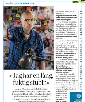 Jesper Rönndahl Instagram - Tack för en jättebra rubriksättning, Kupé