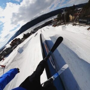 Jesper Tjäder Instagram - Red Bull Big Air 2003 rainbow rail is back!
#redbullunrailistic 

@redbullsweden @skistar_are @gopro @head_freeskiing @sweetprotection