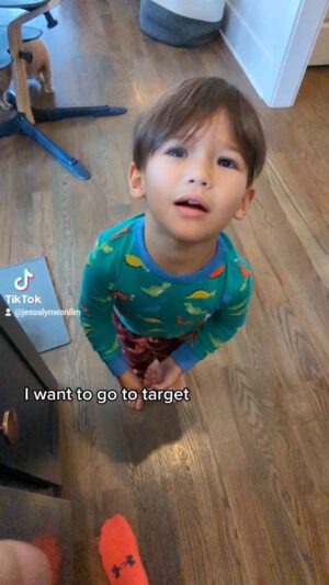 Jessalyn Wanlim Instagram - same bro #target #shopping #cute #funny #kidssaythedarnestthings