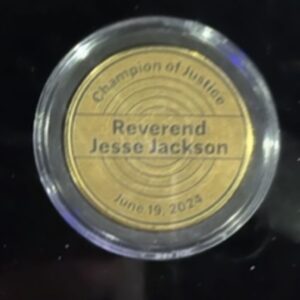 Jesse Jackson Instagram - I was invited to join the @EJI Juneteenth Celebration festivities in Montgomery, Alabama this week. During a private dinner before the screening of the Tony-nominated Broadway play, Purlie Victorious, Bryan Stevenson,the founder and Executive Director of the Equal Justice  Initiative, surprised me by honoring me with the Champion of Justice Award. I am so very grateful and proud. 🙏🏽

Thank you!

Keep Hope Alive! Happy Juneteenth! Visit https://eji.org  They continue to do great work! #Juneteenth #FreedomDay #letfreedomring ❤️🖤💚
