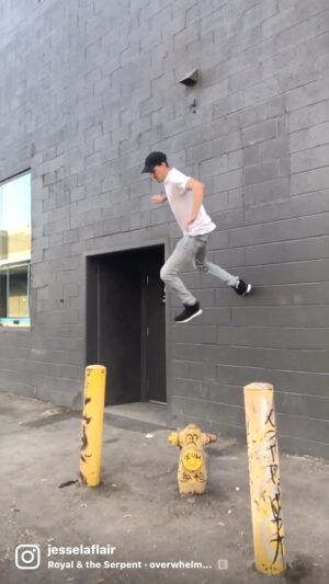 Jesse La Flair Instagram - Please don’t slip #parkour #flips