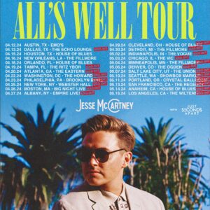 Jesse McCartney Instagram - Officially sold out the remainder of this tour! 20 sold out shows! Completely blown away by all of your support.

Thanks to everyone who came and to everyone who is coming. All is definitely well over here 😎. Also… Should we add more dates? 🤔