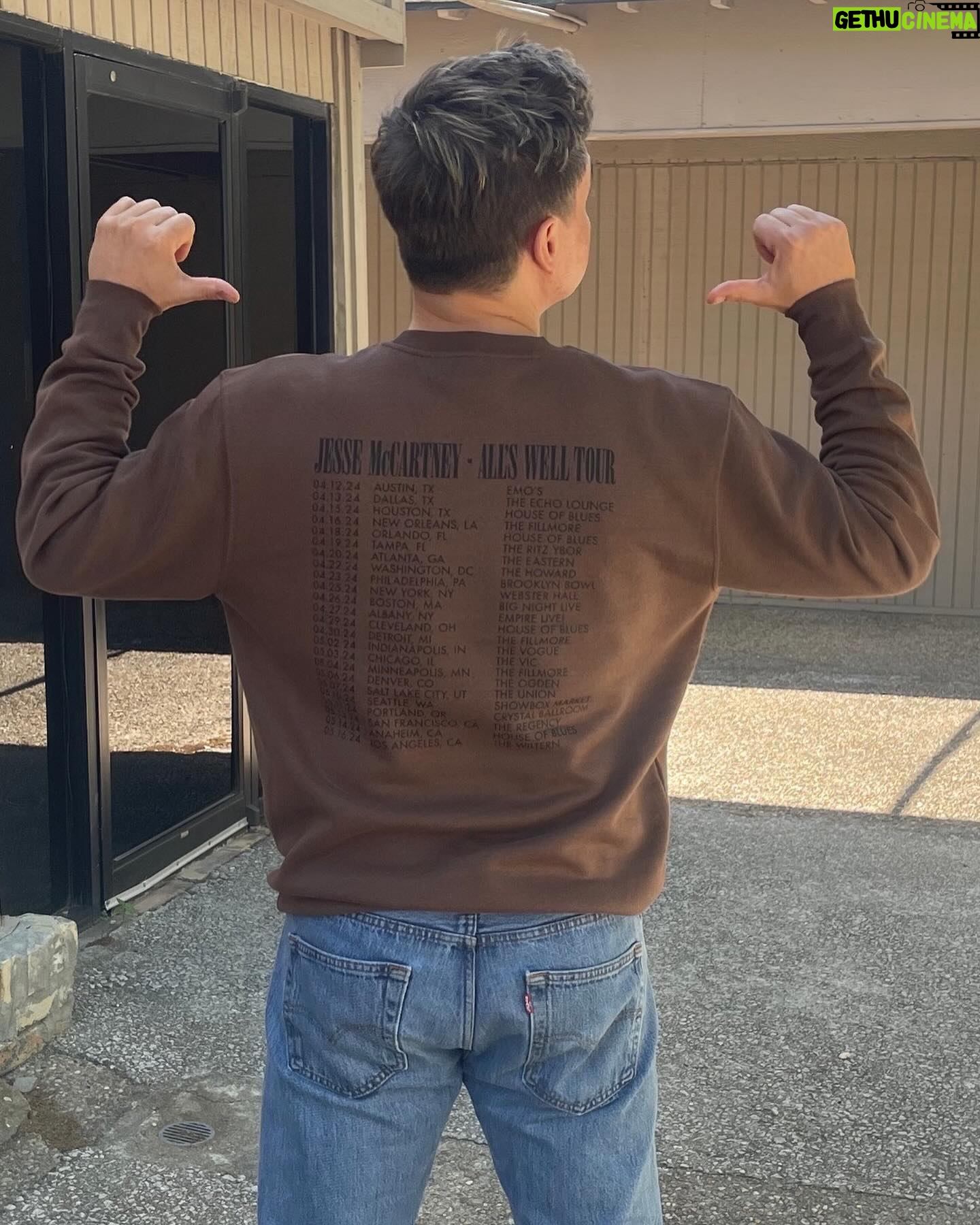 Jesse McCartney - 11.4K Likes - Grab your Allās Well merch while you can. š Limited quantities available at my shows only.
Tag me in your posts wearing the merch. š