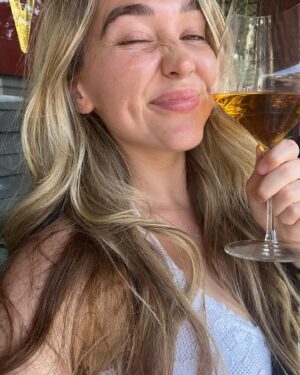 Jessi Case Instagram - Tried one whole sip of wine! Living on the edge!