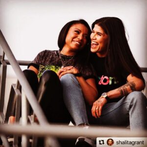 Jessica Aguilar Instagram - 💕 Celebrating each other @shalitagrant 😘
•
Repost 
•
✨Happy #Sungay✨
.
New Love, New Era 💋
.
Read about our love story on @theadvocatemag 
.
Grateful for your love @jagatt 😘
.
Photo: @jameslawphoto 
Makeup: @beautybyerick 
Hair: @machinedarine 
.
#lifeafterdivorce #itgetsbetter #gaygirlsofinstagram #wmma #bellator #ufc #xfc #younetflix #searchpartymax #lesbianvisibility #happilyeverafter #Smileandbelieve 🌈
