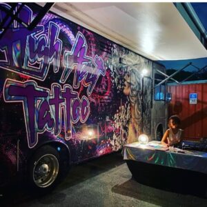 Jessica Clark Instagram - AA!HHHHHH!! @higharttattoo  welcomes you to the Luxury Mobile Tattoo Experience we call MEDUSA.

@rubys_ink and me did a thing (by our own hands, lots of sweat, a little blood and the occasional tears).

Follow us @higharttattoo we're n MIAMI and available for EVENT BOOKINGS and BRAND COLLABORATIONS. 
higharttattoo@gmail.com