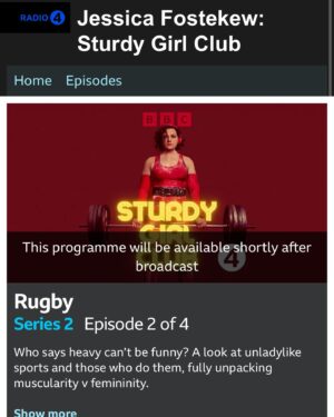 Jessica Fostekew Instagram - #sturdygirlclub is back TONIGHT 6.30pm on @bbcradio4 and it’s all about RUGBY 🏉🔥🙌🏻 🌹🏆 

Featuring the wisdom of 💫 @redrosesrugby legends @maggiealphonsi as well @vickyfleetwood_ who these videos prove is also the MOST patient, kind and brilliant teacher 🤣😂😅

Me and my boy child now big big fans of watching women be AMAZING at this 🙌🏻🙌🏻🙌🏻🔥🙌🏻🔥 sport 🏉 ❤️ 

Sidenote: I personally think this episode is one of the funniest bits of comedy I’ve ever made. So there.