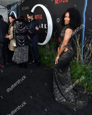 Jessica Frances Dukes Instagram - When the Whole Team Is 🔥🔥🔥 
#OZARK Finale #Premiere!!

Stylist: @mickeyboooom 
#Dress @marcbouwer 
#Shoes @ruthie_davis 
#jewelry @gbghjewelry 
#Hair @iamstacygray 
#Makeup @deyonamcgriff 
#Bodyguard #Mybigbrother 
#Nails @dramaticnailsbyoniecia 
#PersonalTrainer @ddicaterino 
#photographer @petros_koy (for the first 3 pics.)
#EarthDay

#JessicaFrancesDukes