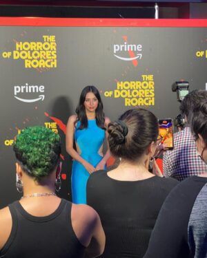 Jessica Garza Instagram - Thank you, @blumhouse for inviting me to the screening of the super fun & fantastic @thehorrorofdoloresroach. Incredible lead @justinamachado serves up so many delicious moments 🍽️ Streaming on @amazonprime now, go go go.