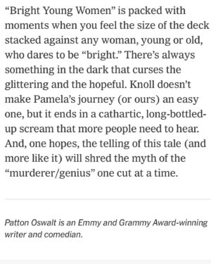 Jessica Knoll Instagram - This is one of those life-is-a-wild-effing ride moments. My first review in The New York Times, by none other than Patton Oswalt, whose late wife Michelle McNamara penned THE perennial account of the Golden State Killer, I’ll Be Gone in the Dark. Here I am, at Skylight Books in 2018, to hear Patton speak about Michelle, who wrote about victims of violent crimes like human beings, something that was still avant-garde even just a few short years ago. I couldn’t dream of a better way to kick off publication day, and I had wonderful dreams last night after I finally got my dirty martini 😊