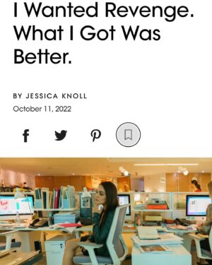 Jessica Knoll Instagram - For Vogue, I wrote about the seven years it took to translate this story from book to screen, and how it challenged and changed me. I used to be so angry all the time, but now I have what I call “smart anger.” Link in bio.