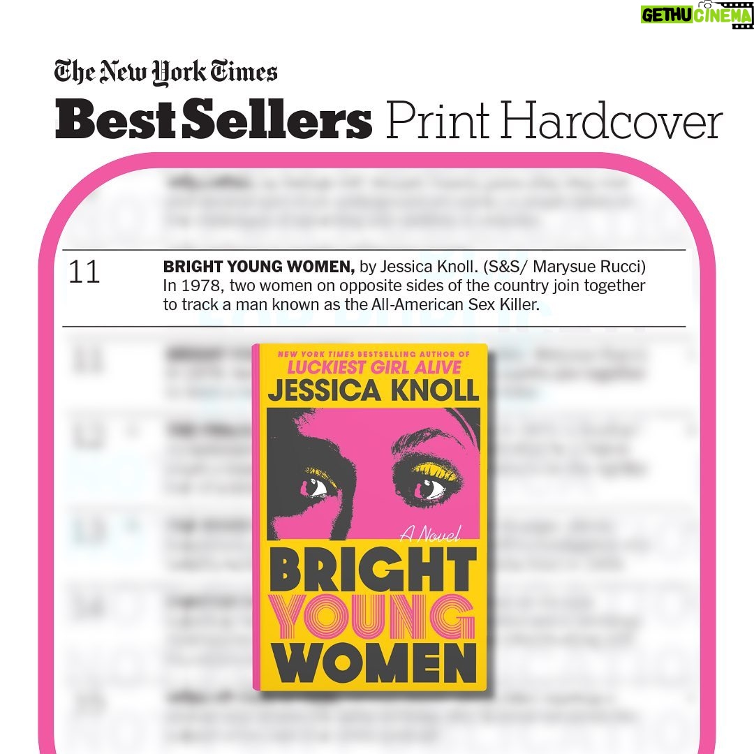 Jessica Knoll - 2K Likes - Bright Young Women is an instant New York Times best seller. Guys, thank you. Publishing a book is an immensely humbling and vulnerable experience and I am SO grateful to everyone who preordered, showed up to an event, tagged me in a lovely review, the A team @marysueruccibooks, agent extraordinaire @a.seddy, and my badass Sunshine Sachs girlies. Is 3pm too early for a martini?