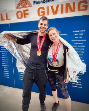 Jessica M. Thompson Instagram - I despise running long distances, so I am just a wee bit proud to have finished my first #halfmarathon and to have done it in a respectable time! Thank you to my motivators and runner extraordinaires @willjacobson47 & @sonjakohara 🏃‍♀️