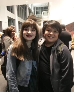 Jessie Franks Instagram - My "son" Theo, Aaron Estrada, and me after opening night of Pippin. Missing this show already!