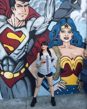 Jessie Franks Instagram - Found a cool superhero mural in North Hollywood! 💥