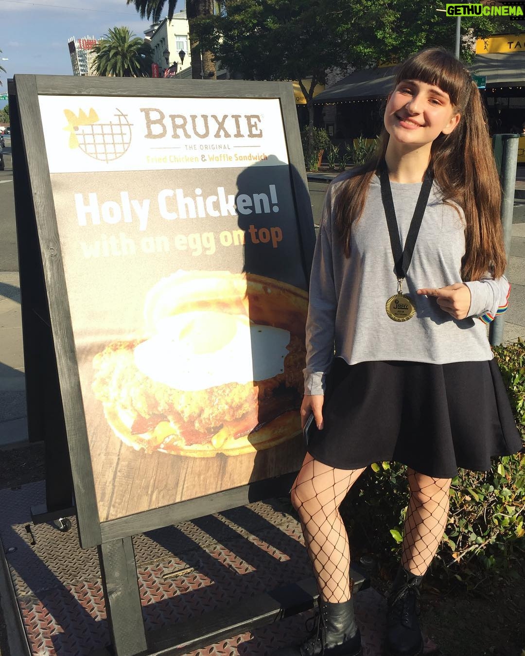Jessie Franks - 543 Likes - #FBF Not only was I nominated for a Jray Award (Actress of the Year, Cathrine in Pippin) but I got to eat at my all time favorite restaurant. #bruxie #chickenandwaffles
What's your favorite restaurant?