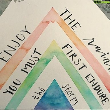 Jessie Franks - 1.4K Likes - To enjoy the rainbow, first you must endure the storm š // šØ: me