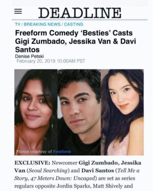 Jessika Van Instagram - So grateful and elated to join the @freeform @kenyabarris #fam with the HI-larious writing of @ranadashepard @thedavidwindsor #caseyjohnson & #writers I’m on cloud 9 I’ll just float away now 🙋🏻‍♀️
💕
💕
💕
#besties