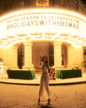 Jessika Van Instagram - ‘twas magic celebrating our lil’ holiday movie that comes out in 2 days on @hbomax ✨ i’m so grateful for the fam & community that came out & all of you who have been supporting 💘 we here & i ❤️‍🔥 you & i wish i could tag you all but it won’t let me 🥹 

#AHollywoodChristmas on #hbomax Dec 1 

#glam #makeup @archangelachelsea 
#hairstyles @tee.hair 
#styling @marc_eram 
#jewelry @davidyurman 
#dress @cultgaia 
#shoes @casadeiofficial 
#premiere @wbpictures