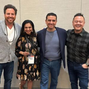 Jet Tila Instagram - I pinch myself on days like this. Still in disbelief that I get to do what? With who?  Love this group of amazing people. Thanks @dotfoodsofficial for having us keynote #dotinnovations2024 !