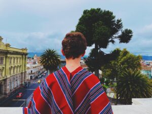 Jett Klyne Instagram - The traditional Ecuadorian poncho was gifted to Jett from the City of Riobamba. What a beautiful treasure from a beautiful people. 

#riobamba #film #actor #ecuador #indiginousculture