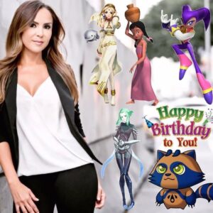 Jewels Jaselle Instagram - I was overwhelmed with joy on my birthday and have all of you to thank for it! Thank you thank you for all the sweet messages, and artwork I received.  Love and hugs to you all! 🙏😘🤗❤️ A special thank you to Lukas Detwiler for creating this photo mural of some of my characters  #birthdaygirl #birthday #happybirthday #thankyou #happy #loveit #disney #nintendo #sega
